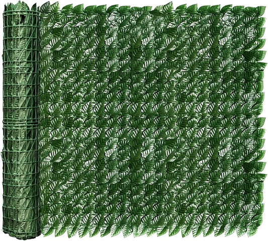 Artificial Ivy Privacy Fence Screen, 120x60 inch Faux Hedge Fence Panel Greenery Vines, Balcony Privacy Screen Decoration for Patio, Balcony, Wall, Backyard Indoor Outdoor