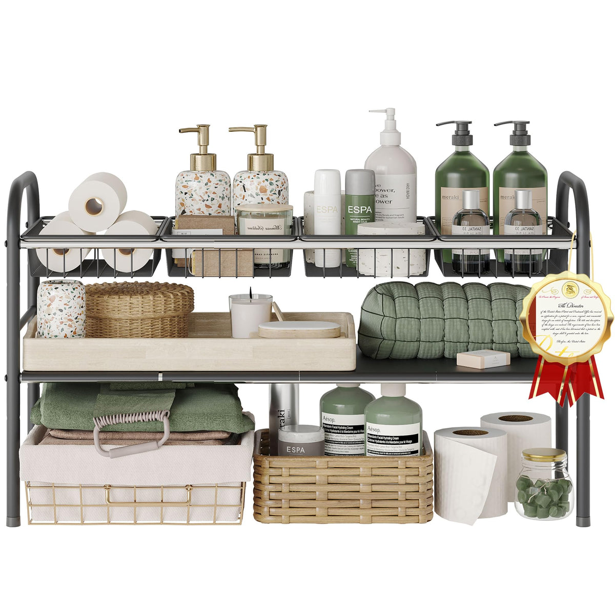 Under Sink Organizers and Storage,Expandable under cabinet - Image 1