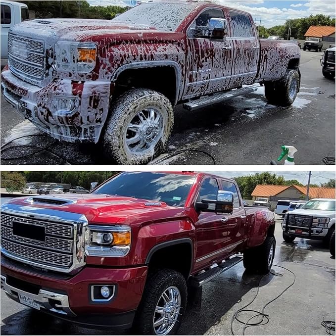 Wash Chems Pro50 Touchless One Step Car Wash Detergent Soap Concentrate - No Brushing, Commercial Grade Professional Auto Foam Cleaner Also Great for Trucks, RVs, Tractors (2.5 Gallons)
