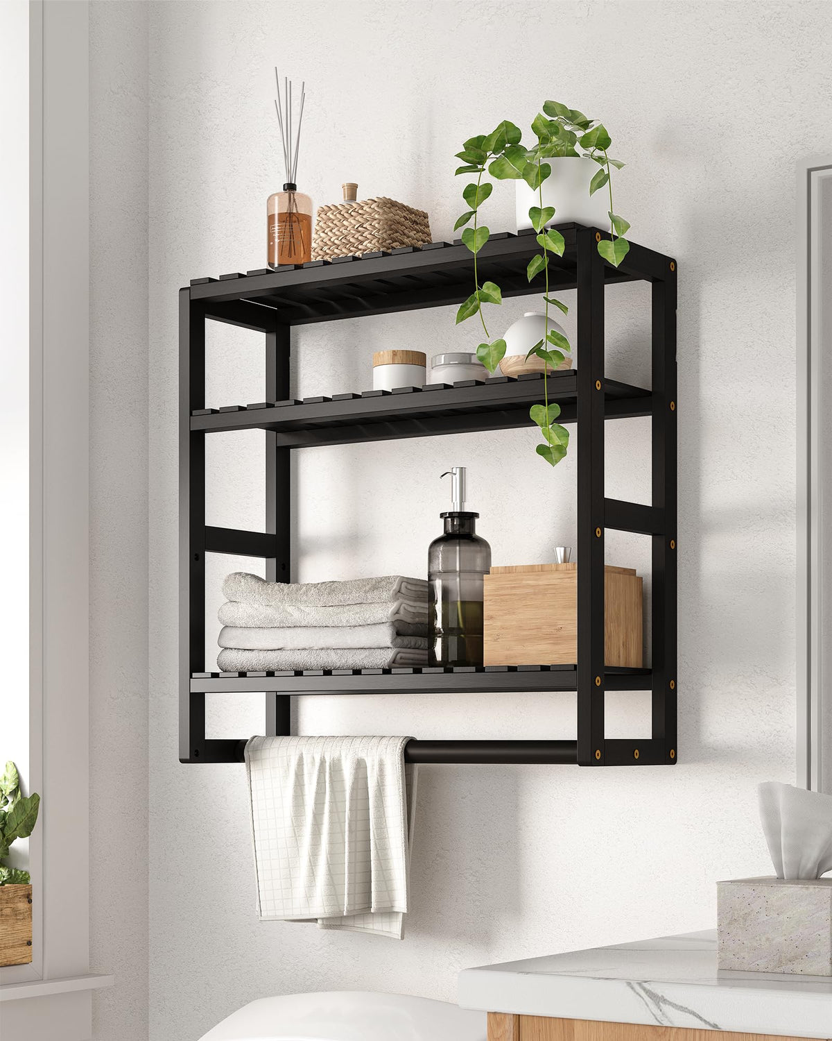 Galood Over The Toilet Storage Bathroom Shelves Wall Mounted 3 - Image 1