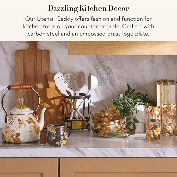 MACKENZIE-CHILDS Utensil Caddy, Sturdy Cutlery Organizer for Table or Countertop