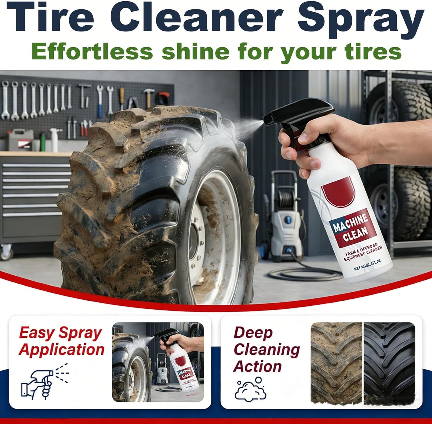 Outdoor All-Purpose Heavy-Duty Cleaner Spray – Industrial Strength Degreaser for Decks, Patios & Driveways | Fixory911