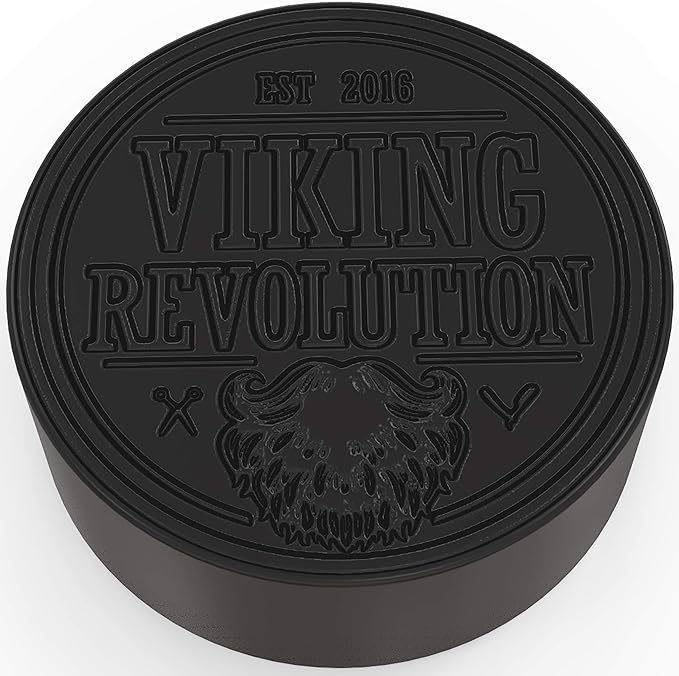 Viking Revolution Soap Bag (5.9"x3.7", 1 Piece) and Skin Cleaning Activated Charcoal Soap for Men, Peppermint & Eucalyptus Scent with Dead Sea Mud (6 Oz) - Body and Face Cleanser