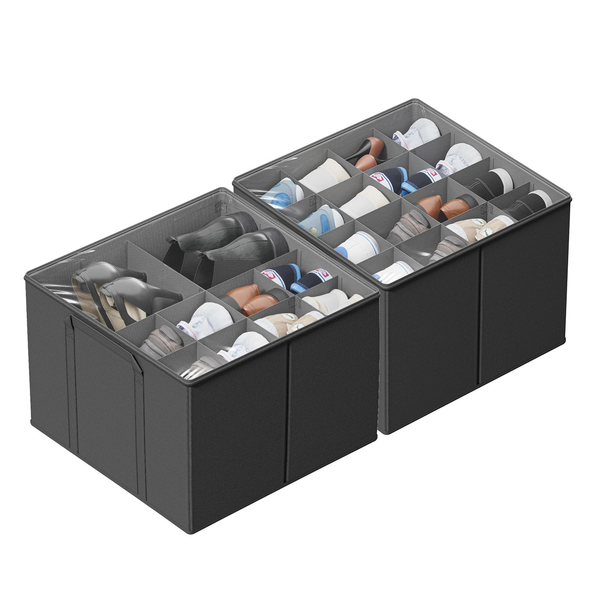 SUOCO 2 Pack Shoe Organizer for Closet, Fits up to 3 | All Products - Image 1