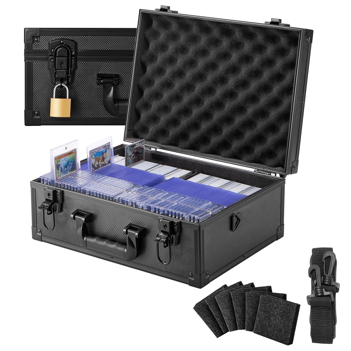 Trading Card Storage Box, Holds 600+ Toploaders, 3"x4" 35pt Cards - Image 1