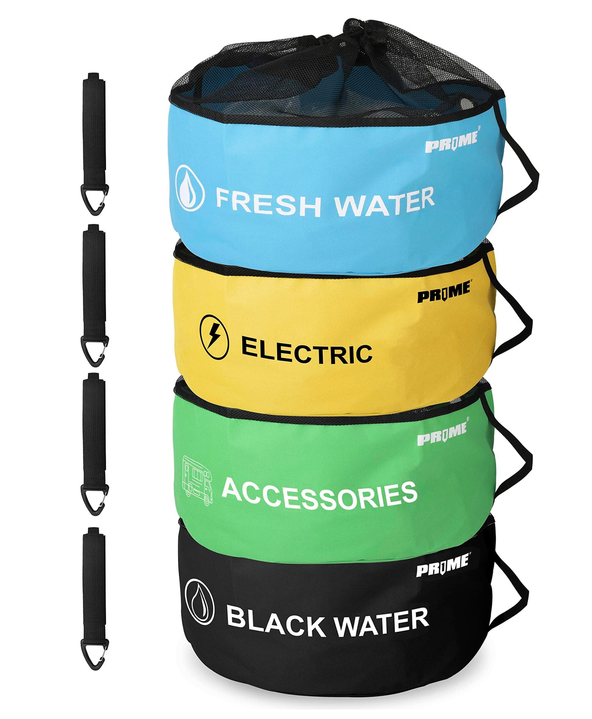 PR1ME 4 Pack Waterproof RV Hose Bag Storage, Utility Bag - Image 1