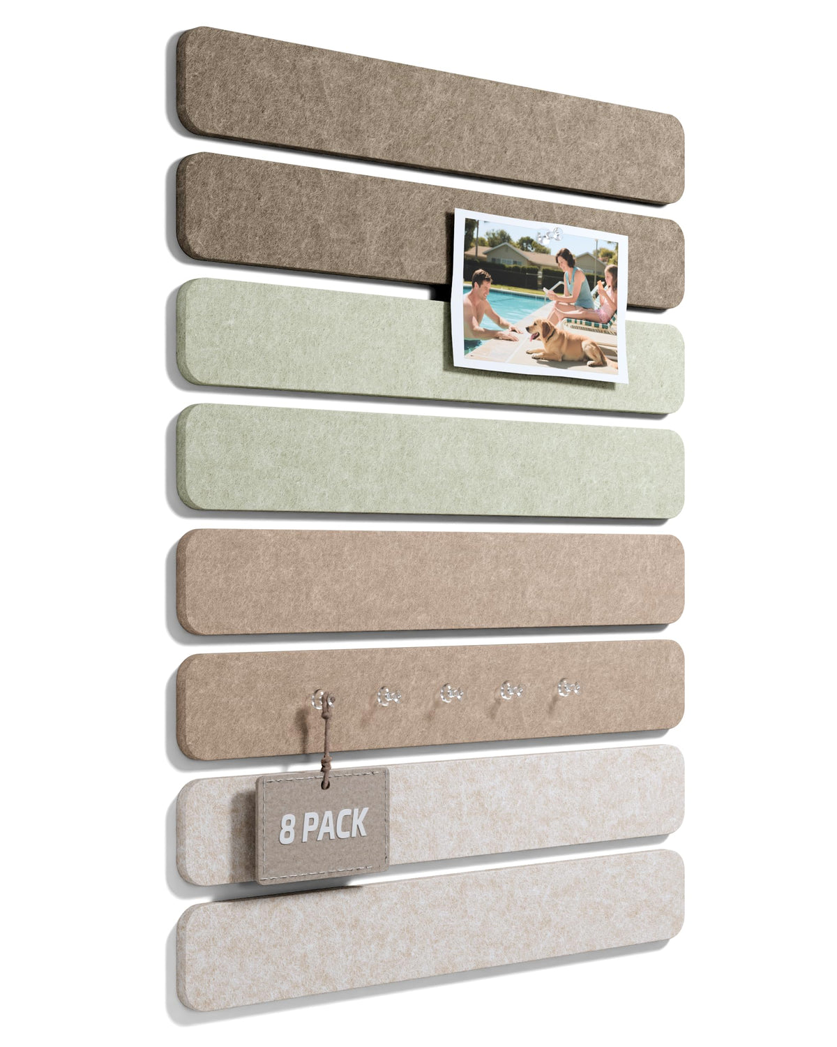 Fluxynara 8 Pack Cork Boards Alternative for Walls, | All Products - Image 1