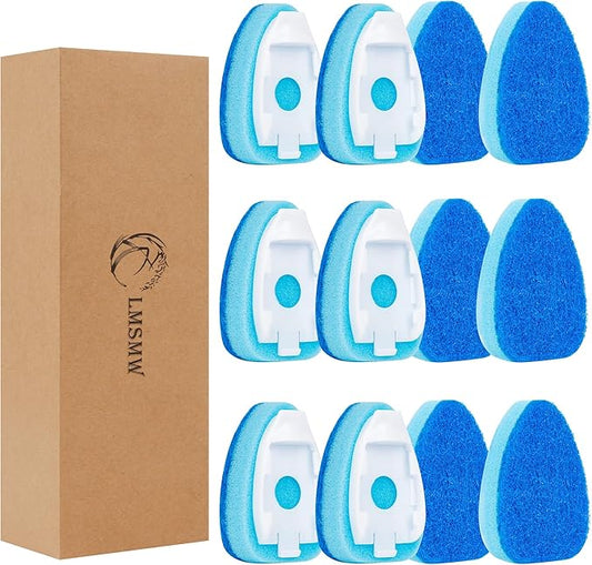 Non-Scratch Dish Wand Sponge Refills 12 Pack, Zero-Scratch Sponge Replacement Heads Fits Soap Dispensing Handle, Scratch-Free Dishwand Refill Heads, Safe for Nonstick Cookware and Kitchen Surfaces
