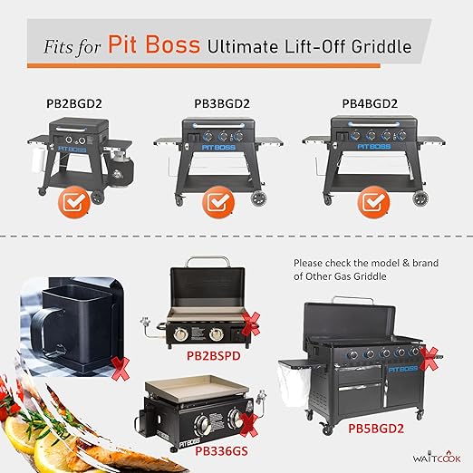 20-pack Grease Cup Liners for Pit Boss 2, 3, 4-Burner Ultimate Lift-Off Griddles,for Razor Griddle 4 Burner Griddle Big Grease Trap Liners