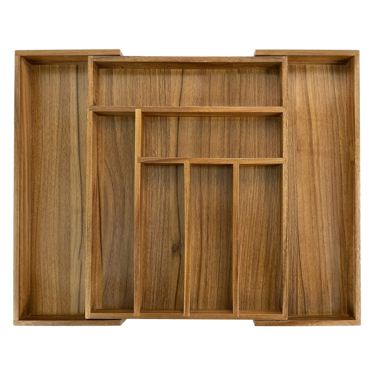 Luxury Acacia Kitchen Drawer Organizer - Silverware | All Products - Image 1