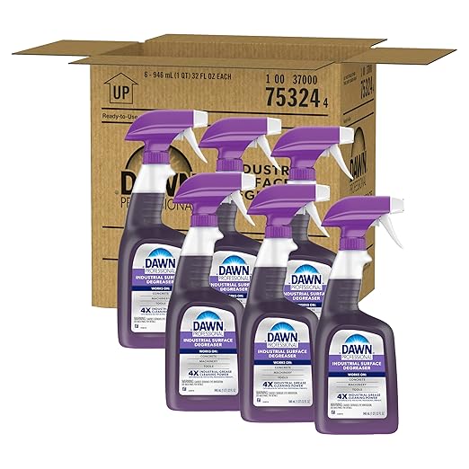 Dawn PRO Industrial Surface Degreaser, Bulk Foaming Spray for Cleaning Grease Buildup in Commercial Kitchens, 32 fl oz (Case of 6)