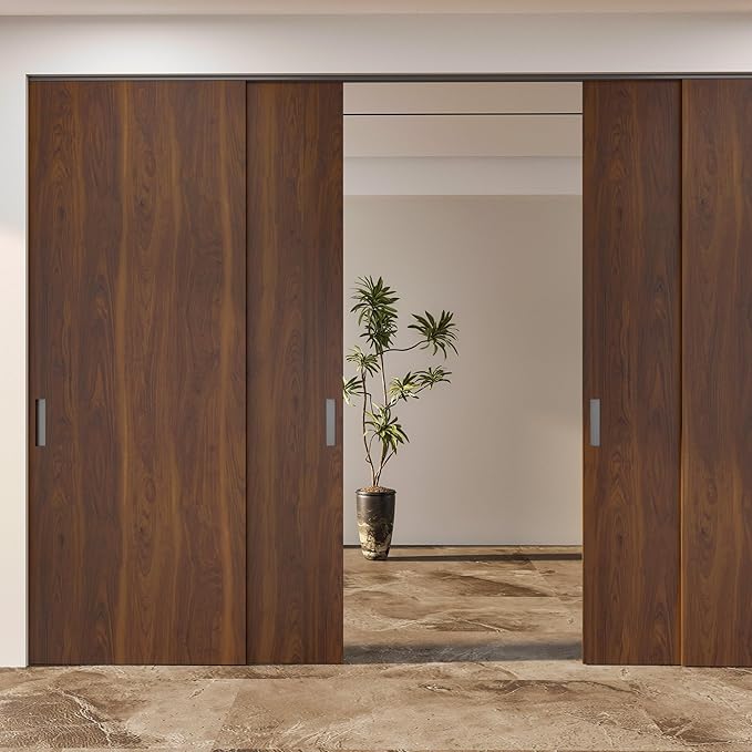 BOMENG Walnut Wood Contact Paper 32x158 inch Dark Brown Wood Wallpaper Peel and Stick Waterproof Removable Faux Wood Grain Vinyl Wrap Vintage Countertop Paper for Drawer Liner Cabinets Walls Desk