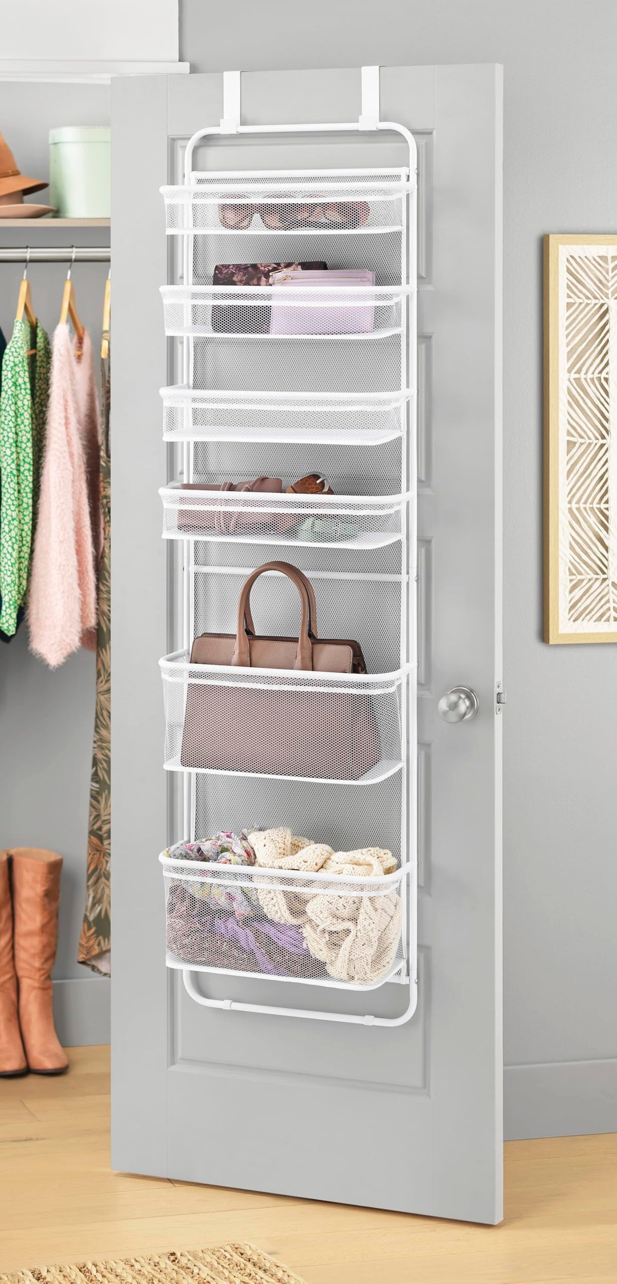 Whitmor Over The Door Organizer Storage, 6 Tier Heavy Duty - Image 1
