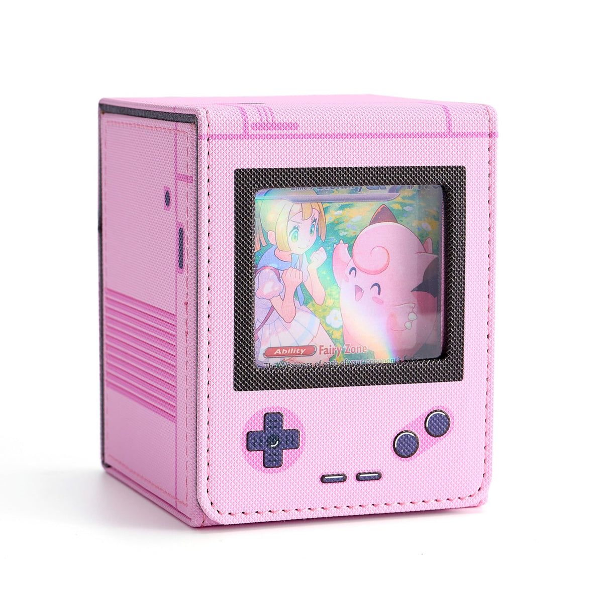 Retro Gaming Console Appearance Deck Box for MTG Commander (Pink) - Image 1