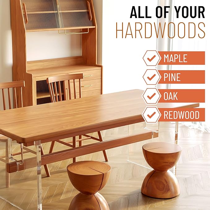 Touch Of Oranges Wood Cleaner & Polish Spray Real Orange Oil Luster Finish, Clean Kitchen Cabinets, Hardwood Floor and All Wood, Restorer, Conditioner - 32 oz