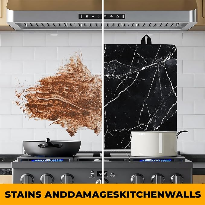 Stove Top Cover for Home Decoration Kitchen Pad Washable Cooktop Covers Countertop Stove Protector Mat for Home Kitchen Cooktops (black, 28"x20")