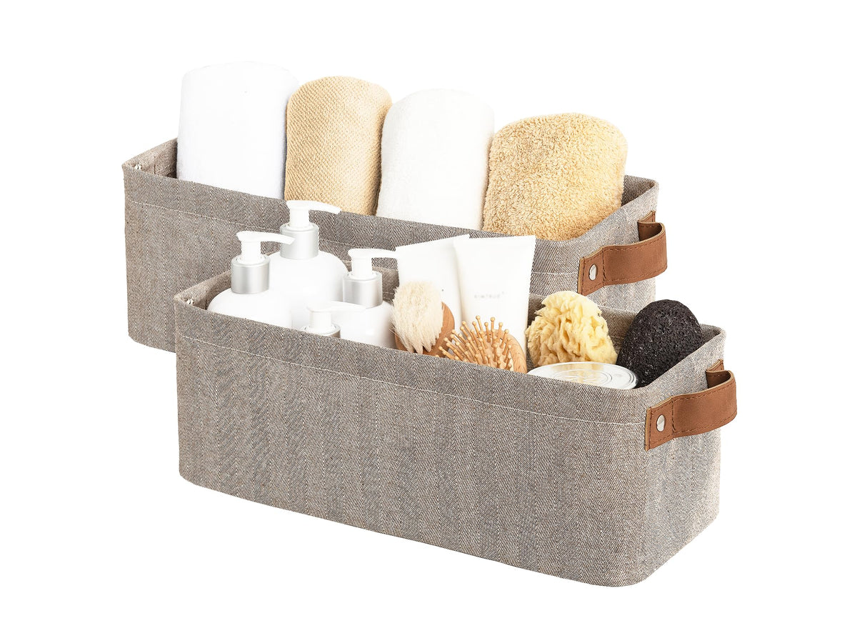 StorageWorks Narrow Storage Bins, Long Baskets, Brow | All Products - Image 1