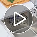 TESOT Sink Caddy Sponge Holder for Kitchen Sink Dish Cloth Hanger - Image 8