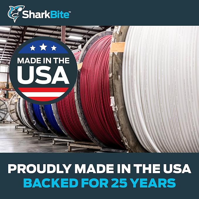 SharkBite 1 Inch x 300 Feet Blue PEX-B, PEX Pipe Flexible Water Tubing for Plumbing, U880B300