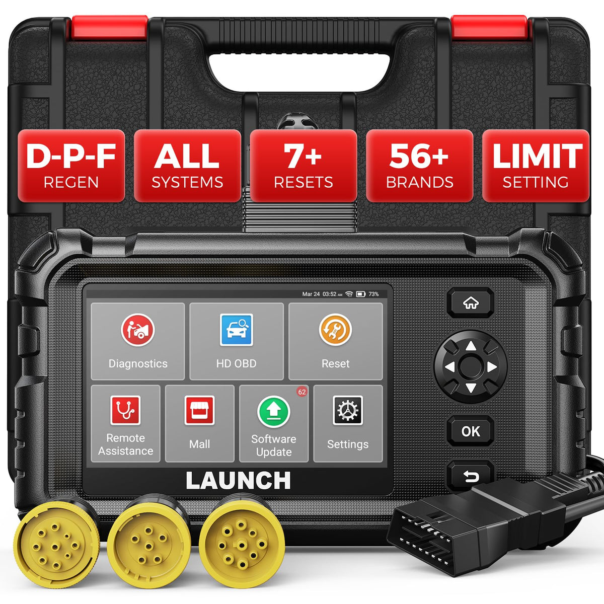 Launch CRP129HD Heavy Duty Truck Scanner with DPF Regen & 7+ - Image 1
