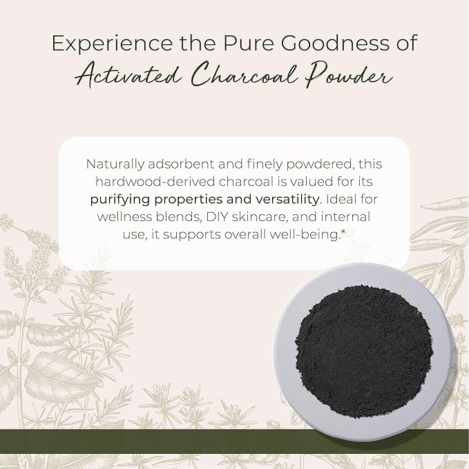 Starwest Botanicals Activated Hardwood Charcoal Powder - Use for Teeth Whitening, Face Masks, Skin Care, & Cleaning, Food Grade as a Processing Aid, Certified Kosher - Bulk 1 lb Bag