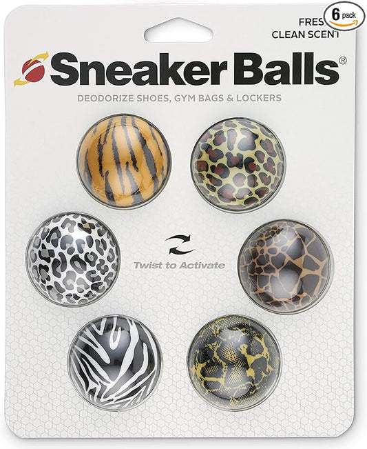 Sof Sole Sneaker Ball Shoe Odor Eliminator & Remover - Fresh, Clean Scent Blocks Odors - Twist-to-Activate - Compact & Durable - Fun, Colorful Designs - Ideal for Shoes, Gym Bags, Lockers