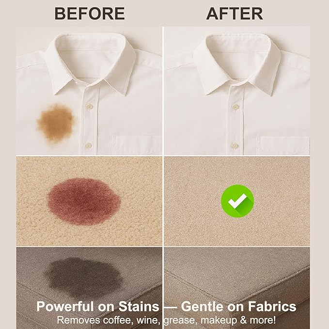 BAGI Stain Remover Spray for All Types of Fabric | Powerful Stain Cleaner for Clothes, Carpets, Curtains & Upholstery | Dual-Use Formula | Fast-Acting & Safe on Colors – 13.5 fl.oz