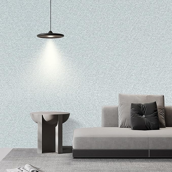 Peel and Stick Wallpaper Silver Gray Silk Wall Paper - 15.7 x 98 Inch Self Adhesive Wallpaper Peel and Stick, Easy to Paste Wall Contact Paper for Stand Liner, Table and Door Makeover Decor