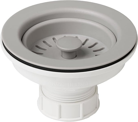 Kraus Kitchen Sink Strainer for 3.5-Inch Drain Openings in Grey, PST1-GR
