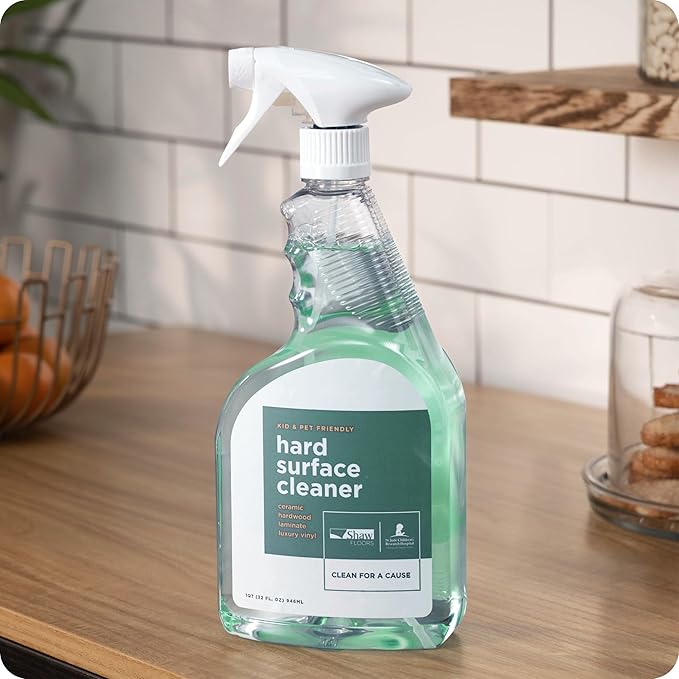 Shaw Floors St.Jude Hard Surface Floor Cleaner Spray- Rinse- Free, Scuffs & Dirt- Safe for Hardwood, Laminate, Luxury Vinyl & Tile - 32 Fl.oz (Pack of 1)