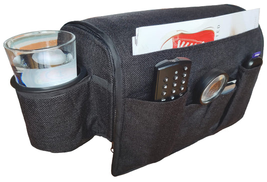 Couch Cup Holder - Armchair Caddy Armrest Organizer - Image 1