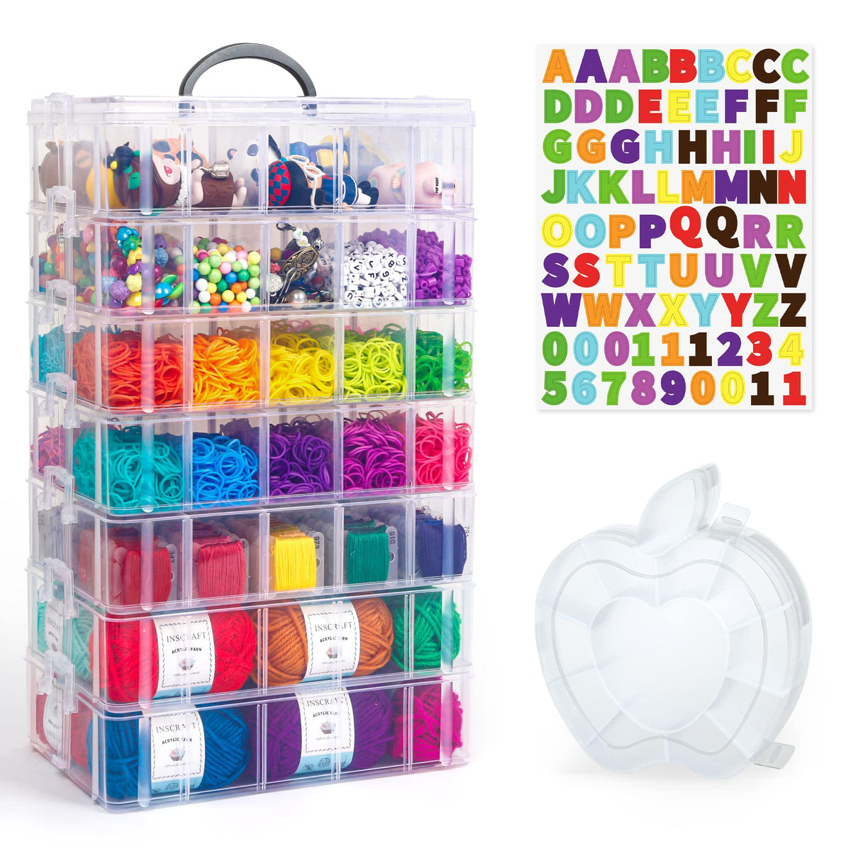 7 Layers Stackable Storage Container, 70 | Home Organization - Image 1