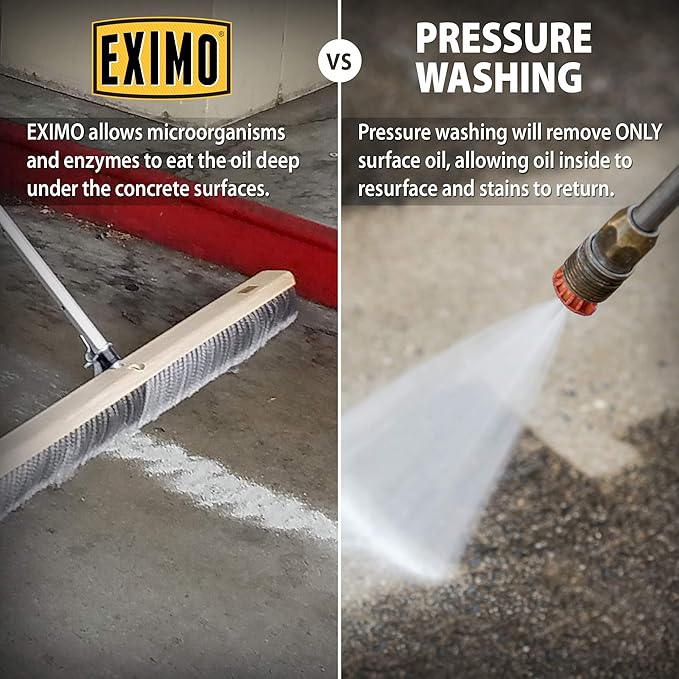 CAF Outdoor Cleaning EXIMO® Waterless Concrete Cleaner for Driveway, Garage, Basement, and Walkway Surfaces (3 lbs)
