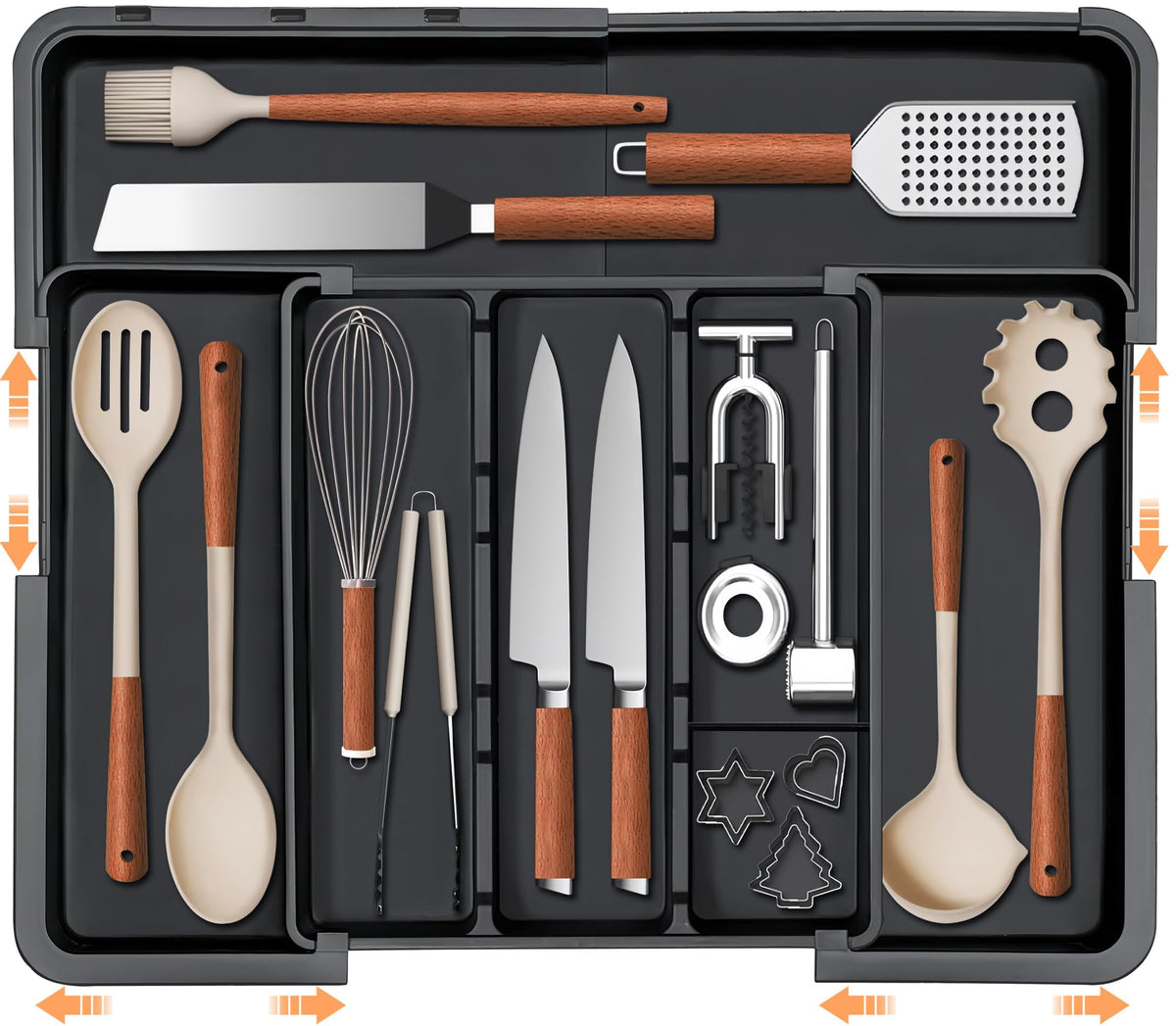 Spaclear Large Kitchen Utensil Drawer Organizer Expa | All Products - Image 1