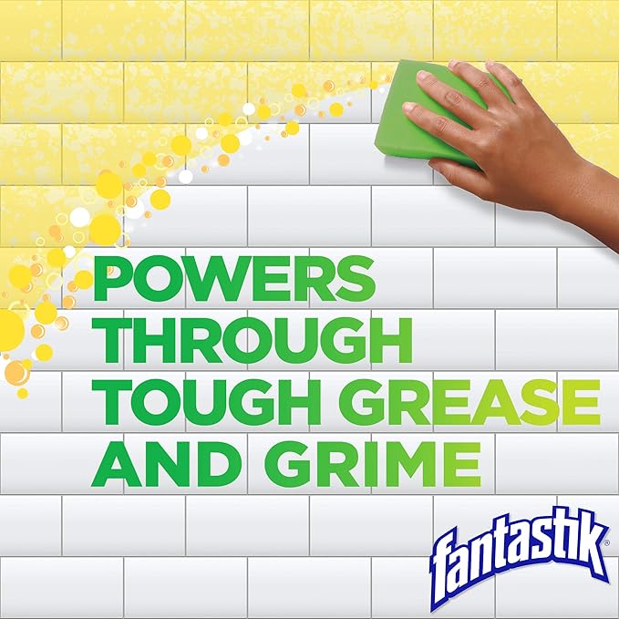 Fantastic Multi Surface Degreaser 32 Fl Oz, Herbal Scent, bundled with Micro Fiber Cloth
