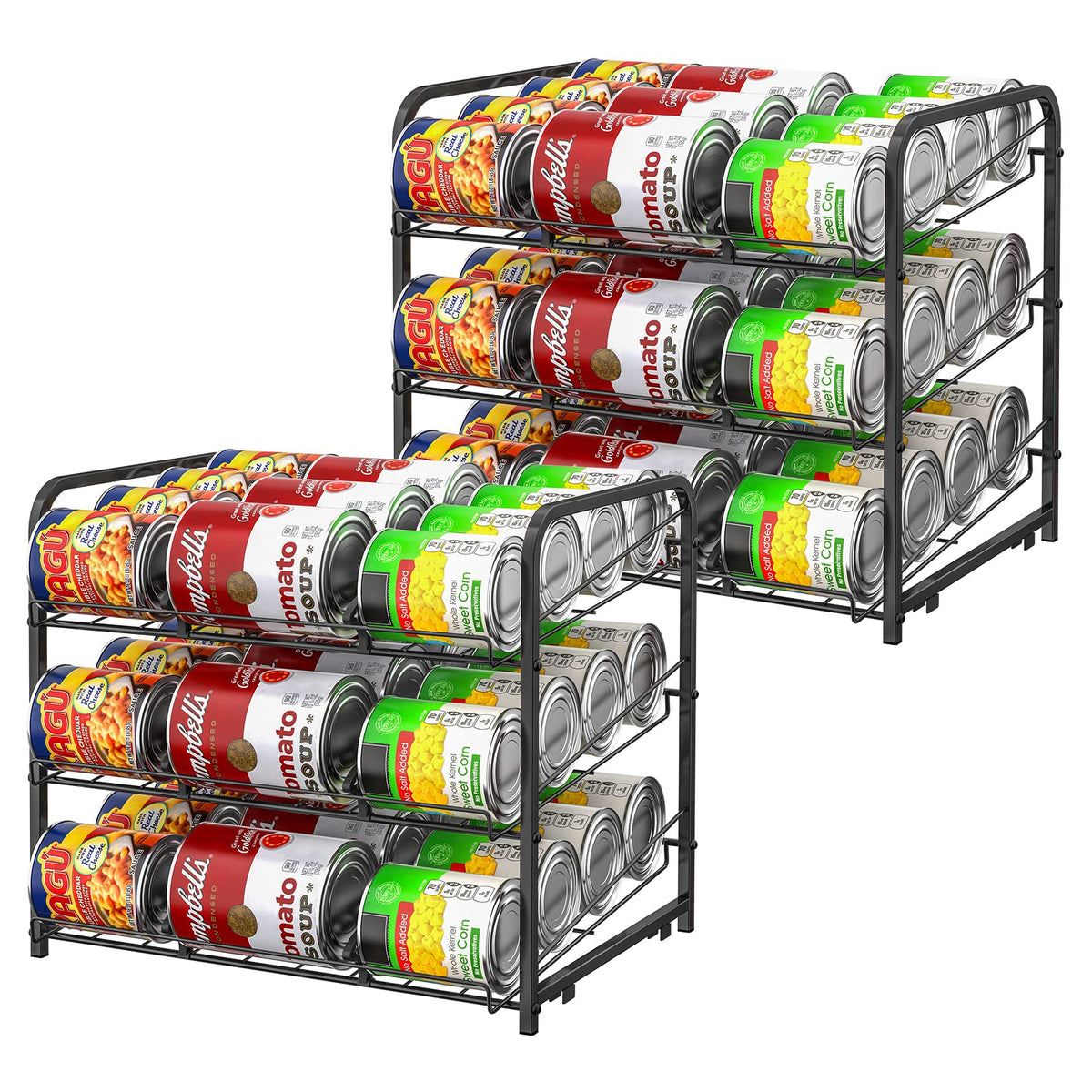 BTY Can Organizer for Pantry Stackable 2 Pack, Can Storage - Image 1