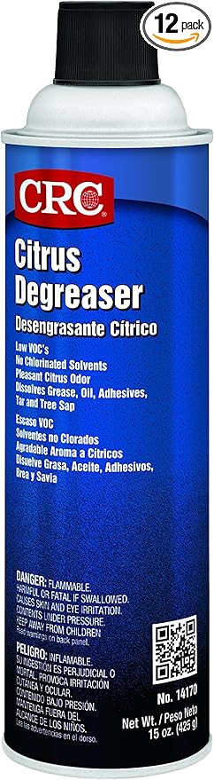 CRC Citrus Degreaser, 20 Fl Oz, (Pack of 12), 14170CS