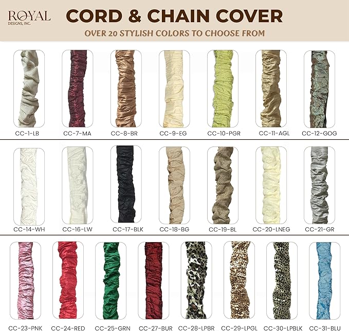 Royal Designs, Inc. Cord & Chain Cover 4 ft Silk Type Fabric, Chandelier Pendant Lighting Chain & Cable Management, Touch Fastener, Pink - 2 Pack