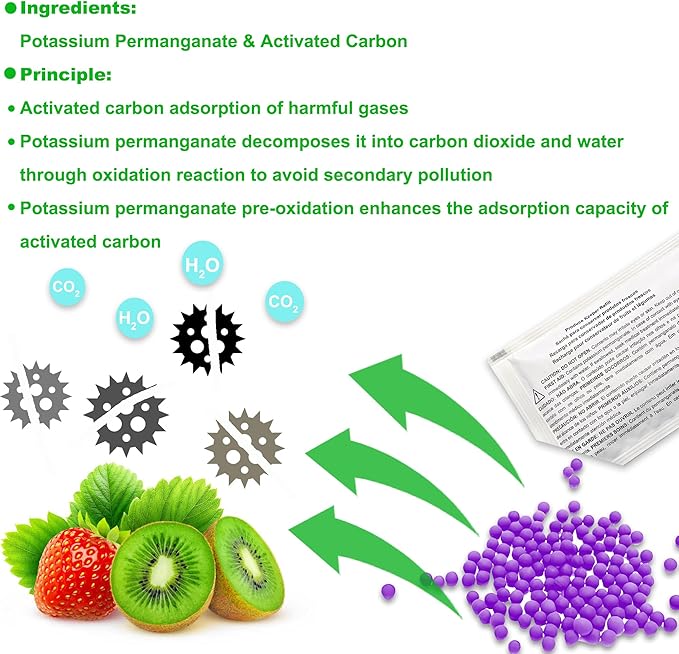 Refrigerator Produce Preserver Replacement for Frigidaire FRPAPKRF2PK FRPAPKRF Pure Air Produce Keeper (2)