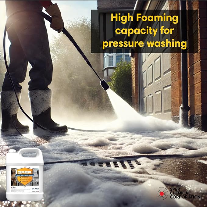 SPER Heavy-Duty 4X High-Concentrated Biodegradable Degreaser, Powerful Cleaner (1gal)