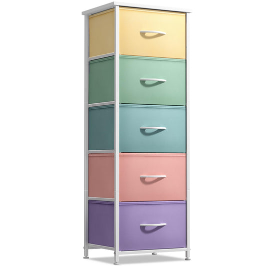 Sorbus Dresser for Kids Bedroom, Fabric Drawers (5 Drawer - Image 1