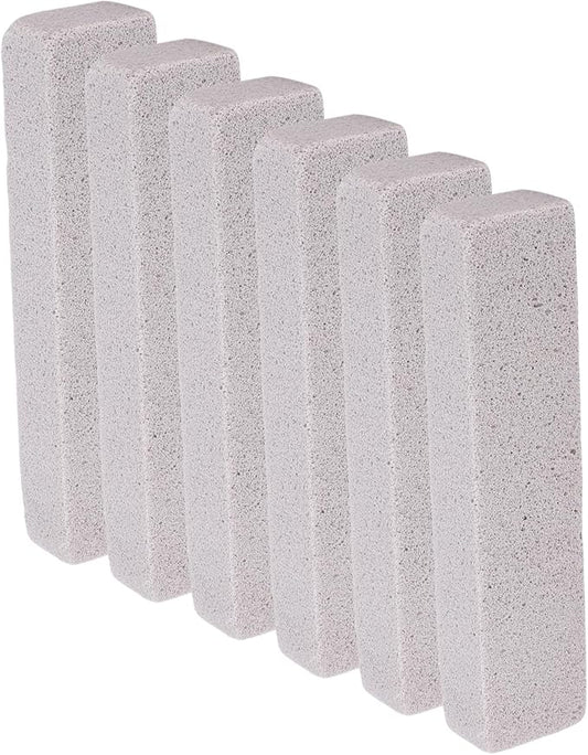 Hyuduo 6PCS Pool Pumice Stones, PVC Material Blocks for Hard Water Calcium Deposits, with Long Lasting Performance, for Toilet Sink Bathtub Tile Grill Pool (Small)