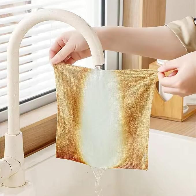 Microfiber Cleaning Towels | Lint-Free| Reusable Cleaning Rags for Home |Kitchen, Car | Ultra Absorbent Washable | Streak-Free Towels for Dishes, Glass, Counters (20- Pack) (Blue)