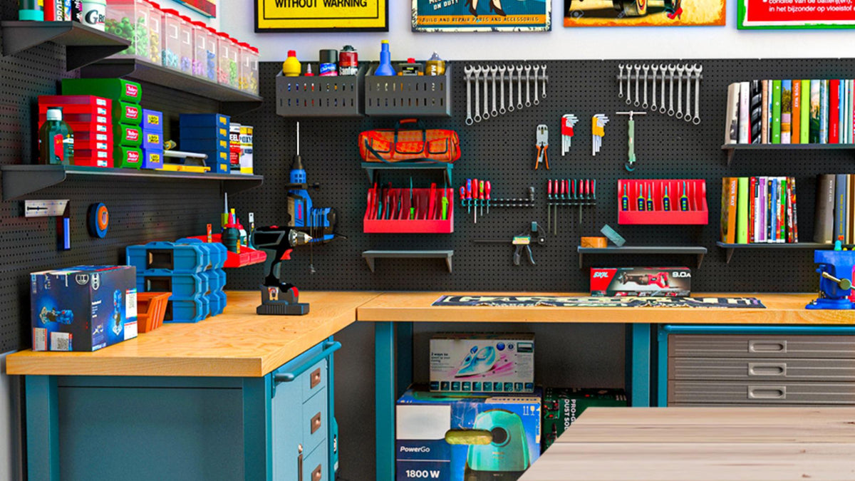 FZK Peg Board Wall Organizer Kit. Heavy Duty, 82PCS | All Products - Image 8