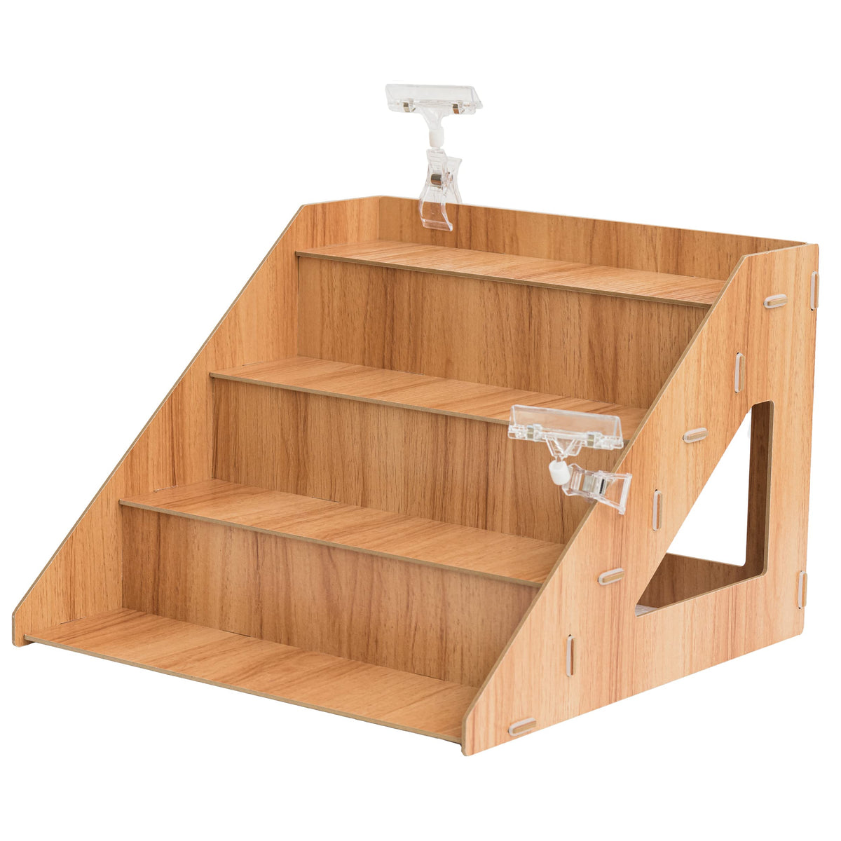 Tapeera 4-Tier Retail Wooden Display Riser - Farmers Market Craft - Image 1
