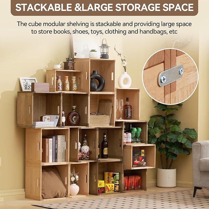 KIRIGEN Modular Open Storage Cube F26-DBR