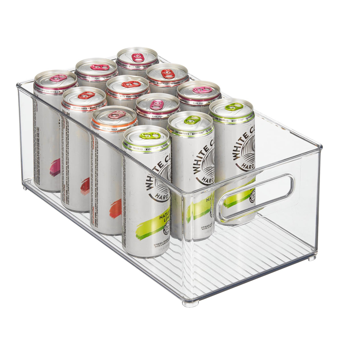 iDesign Kitchen Binz Stackable Organizer, 8" x 6" x 14.5", Clear - Image 1
