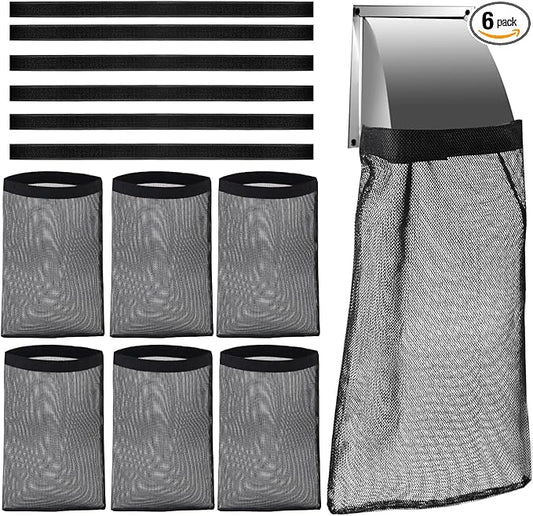 6PCS Dryer Lint Catcher, Dryer Vent Lint Bag, Lint Catcher for Dryer, Dust Bag Lint Bag for Dryer Vent Outdoor, Lint Trap for Dryer Vent Outside