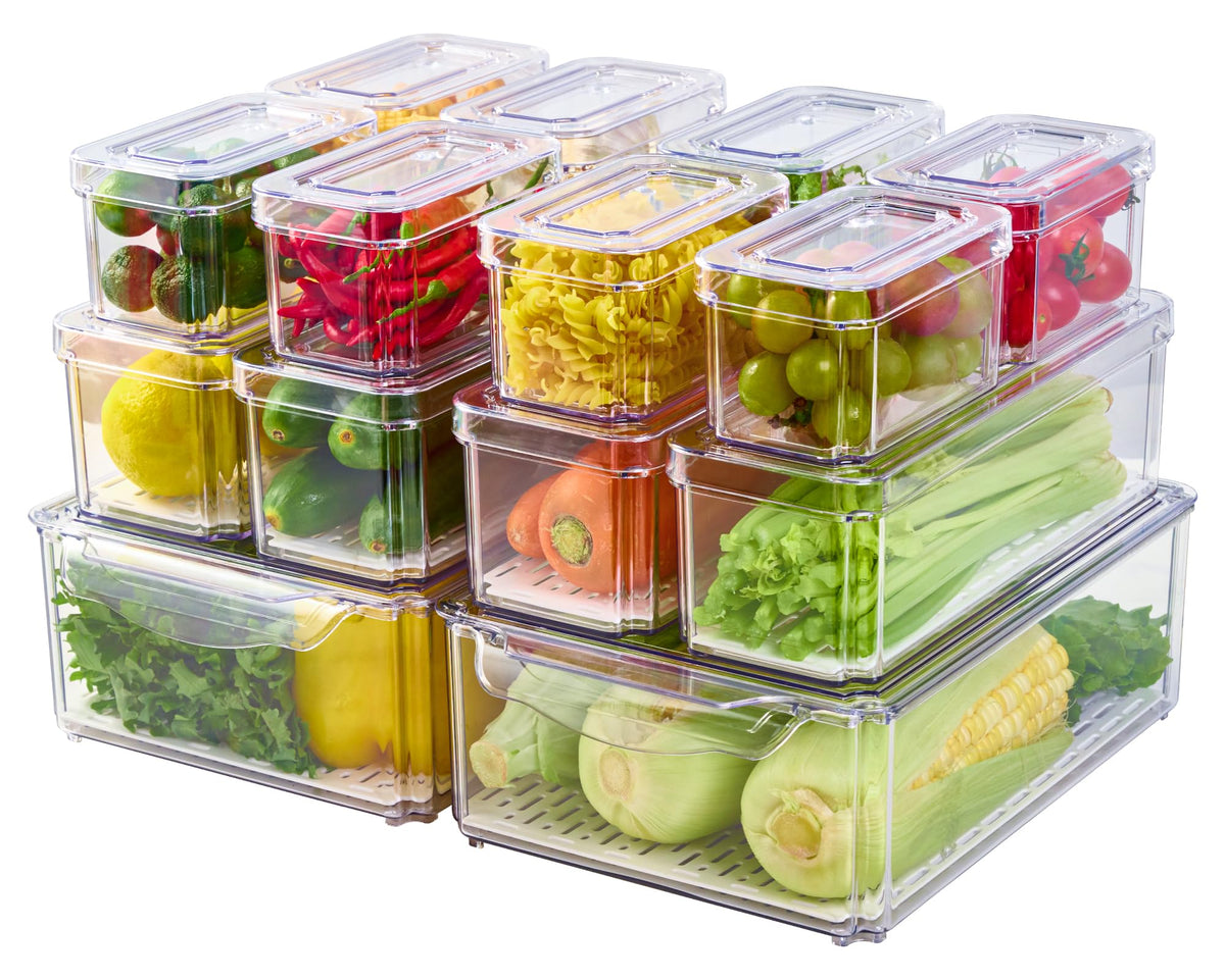 JollyPack Fridge Organizers, Refrigerator Organizer Bins - Image 1