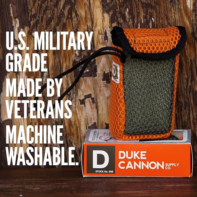 Duke Cannon Supply Co. Tactical Scrubber | U.S. Military-Grade Soap Pouch | Dual-Mesh Design for Hands & Feet | 550 Mil-Spec Paracord | Durable and Versatile for Home, Outdoor, or Field Use, 2 Pack